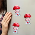 thumbnail image 4 of Gmogad Cute Red Mushroom Refrigerator Stickers Magnetic Decor for Kitchen Home Office Playful Gift Strong Hold Adhesive Notes Photos Memo Holder, 4 of 6
