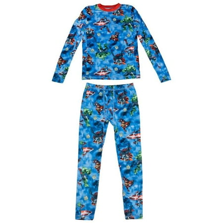 

823224-xsmall-5-6 Marvel Heroes Action Stance All Over Youth Pajama Set Extra Small - 5-6 - 2 Piece