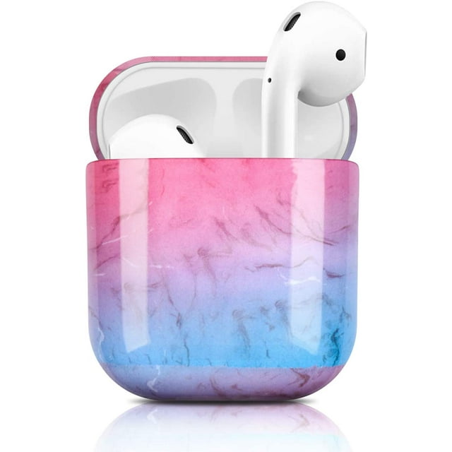 Compatible with Airpods Case, Ultra Thin Marble Airpod Case Full Protection Case Marble Pattern Airpods Case Portable Case for AirPods 2 Case Earpods Earbud Charging Case