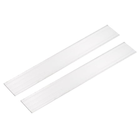 Uxcell 2 Pcs Square Aluminum Flat Bar, 1/16" (2mm)Thick x 2" (50mm) Width x 12" (305mm) Long 6061 Aluminum Flat Plate