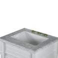 thumbnail image 4 of Bellaterra Home 800632-24BL-LG 24 in. Single Vanity with Carrara Marble Top, Light Gray & White, 4 of 7