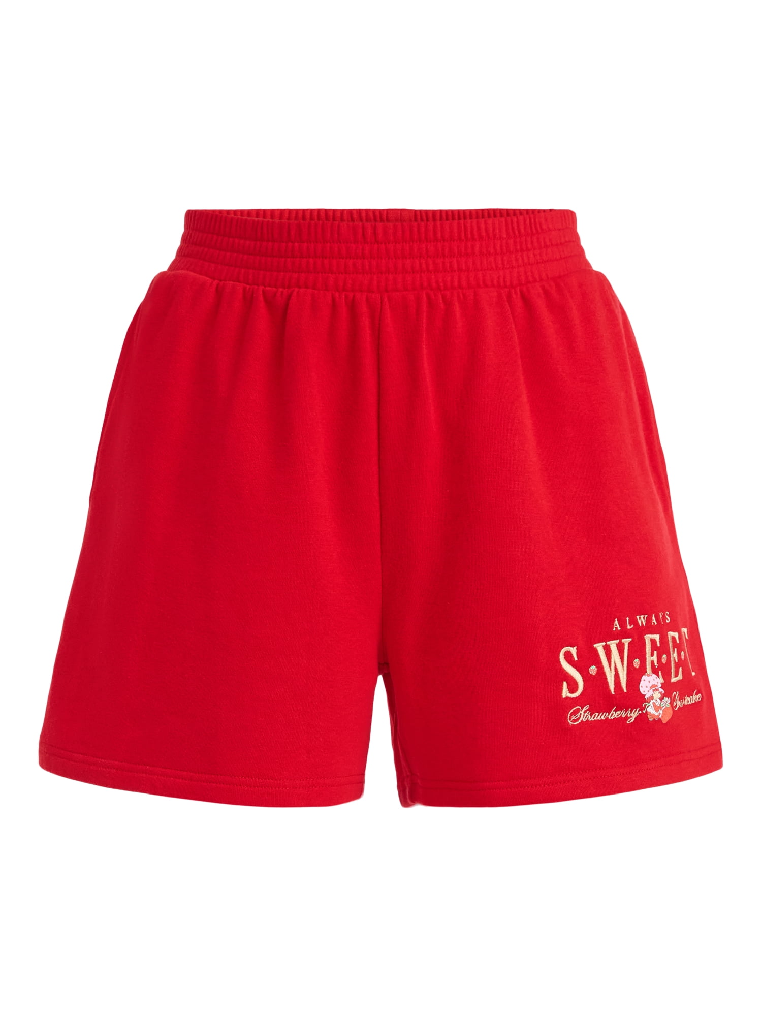 Strawberry Shortcake Women’s Graphic Shorts, 5" Inseam, Sizes XXS-XXL