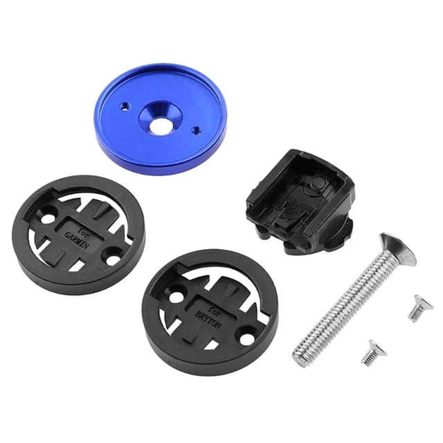 Youkk Bicycles Computer Holder Portable Removable Anodized Anti-rust Outside Handle Bar Bracket Accessories Replacement for Blue