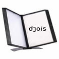thumbnail image 5 of Djois Desktop Reference & Display System   Durable Metal Base & Polypropylene   Letter Size   10 Double Sided Pockets   20 Sheet Capacity   Easy Load   Made In France   Black, 5 of 5