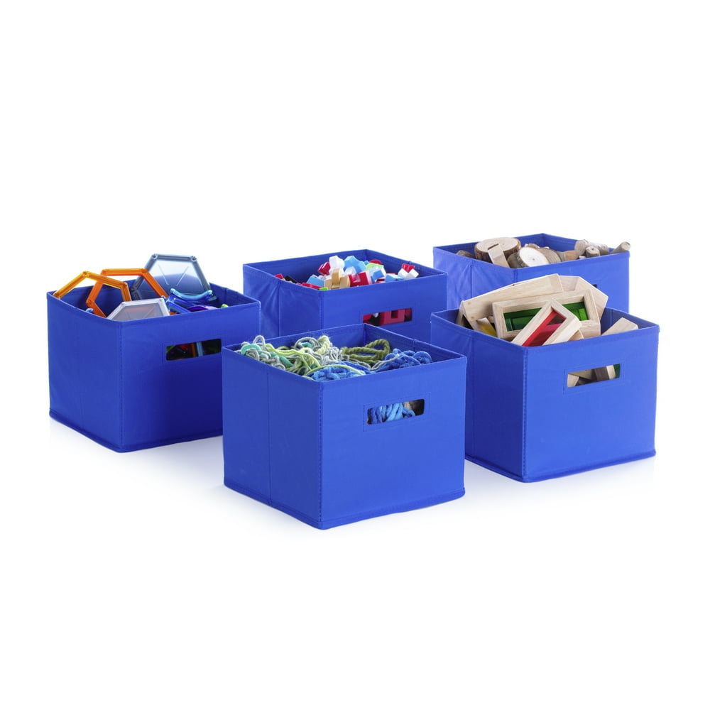 Blue Storage Bins Set of 5