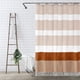 thumbnail image 5 of Cortina de ducha de lino sintético, impermeable, con borlas, cortinas de baño, naranja, 5 of 6