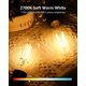thumbnail image 2 of Dimmable Edison Bulbs 60 Watt Equivalent LED Bulb, Filament Vintage Light Bulbs, 2700K Warm White, 4 Packs, 2 of 5