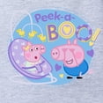thumbnail image 2 of CafePress - Peppa Pig: Peek A BOO! - Cute Infant Baby Football Bodysuit, 2 of 3
