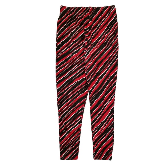Mens Red Black & White Zebra Stripe Sleep Pants Lounge Pants Pajama Bottoms S