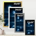 thumbnail image 4 of Designart 'Full Moon Night in Cloudy Sky I' Nautical & Coastal Framed Art Print, 4 of 4