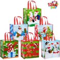 thumbnail image 3 of Joyfy 12 Pcs Christmas Tote Bags, Holiday Reusable Grocery Bags for Classroom Party Favor Supplies, Christmas Shopping Bags, Xmas Party Supplies Bags, 3 of 9