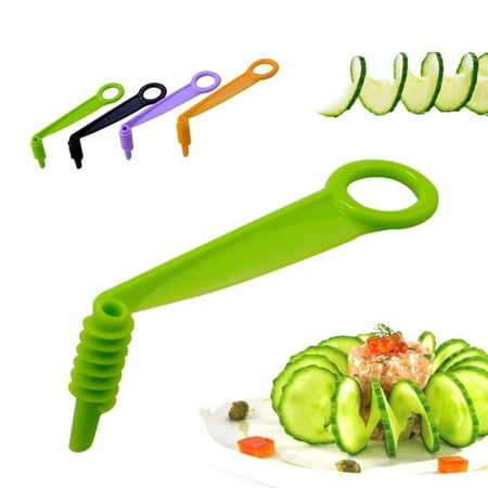 

1PC Spiral Slicer Blade Hand Slicer Cutter Cucumber Carrot Potato Vegetable Spiral Knife Kitchen Tool Random Color Dropshipping