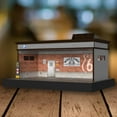 thumbnail image 2 of Acrylic Garage Show Case 1:64 Bright Scene 1:64 Scale Tabletop Decors Red Brick Single Layer, 2 of 9