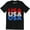Black, variant on USA - 4th of July Independence Day American Men's T-Shirt