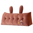 thumbnail image 3 of BKER Reading Pillow Soft Bed Pillow Cushion Support For Head And Back Comfortable Long Bolster Pillow With Ears Design For Sofa And Bed, 3 of 5
