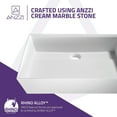 thumbnail image 3 of ANZZI Entelea Plastic Rectangular Vessel Bathroom Sink, 3 of 5