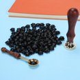 thumbnail image 4 of Cuadros Decorativos 100 piezas de cera de pintura de sello de estrella de cinco puntas cera de sellado de tarjetas (negro), 4 of 8