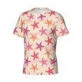 thumbnail image 5 of Vsdgher Starfish Print Men's Dry Fit Mesh Athletic Shirts Moisture Wicking Tennis T-Shirt Tops, 5 of 9
