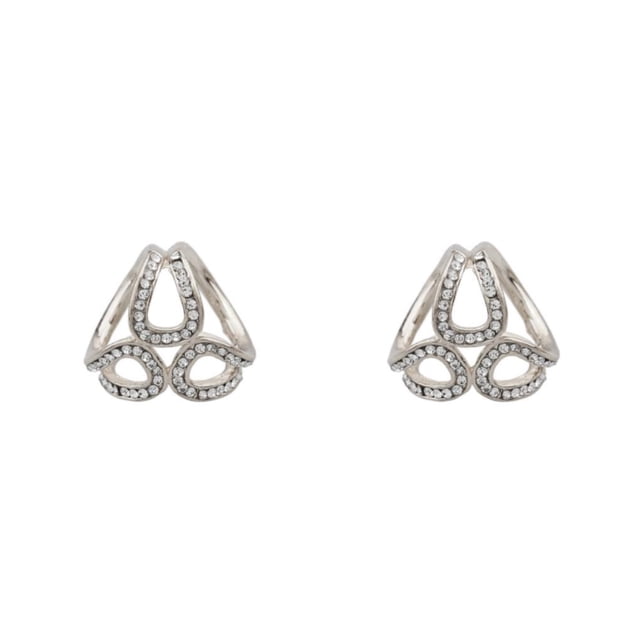Guardurnaity Clip de anillo de bufanda para mujer, hebilla de chal elegante, Pin decorativo, bufandas de moda para boda, hebillas fijas para mujer Plata 2piezas