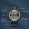 thumbnail image 4 of Relojes Digitales, Luminoso De 12 24 Horas Reloj Digital Multifunción Extracción Rápida 68 MAh Para Exteriores, 4 of 7