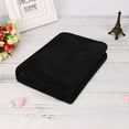 thumbnail image 2 of UTXQFD ,Plush Fuzzy Fleece Throw Blanket (17.7" x 25.6", Black)- Soft, Warm and Lightweight, 2 of 8
