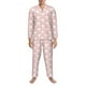 thumbnail image 3 of Fotbe Cute Rabbit Pijama de Hombre con Estampado de Manga Larga, Conjunto de 2 Piezas, Ropa de Dormir Suave y Cómoda con Bolsillos-Medium, 3 of 7