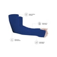 thumbnail image 3 of Mangas Protectoras Algodón Suave Compresión Para Brazos 3 Pares Unitalla Azul, 3 of 5