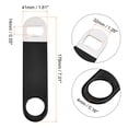 thumbnail image 2 of Bottle Opener, 2pack 7" - Stainless Steel Flat Beer Bottle Opener, Bartender Beer Opener for Bar, Party (Black), 2 of 6
