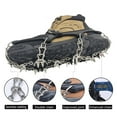 thumbnail image 4 of DZORUN Crampons Spikes Shoes Ice Cleats Traction Snow Gripper Shoes Boots 32 Spikes Camping Climbing Walking Hiking Mountaineering, 4 of 10