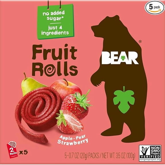 Bear Yoyo Fruit Roll Strwbry Multpk 3.5 OZ( Pack of 2 )