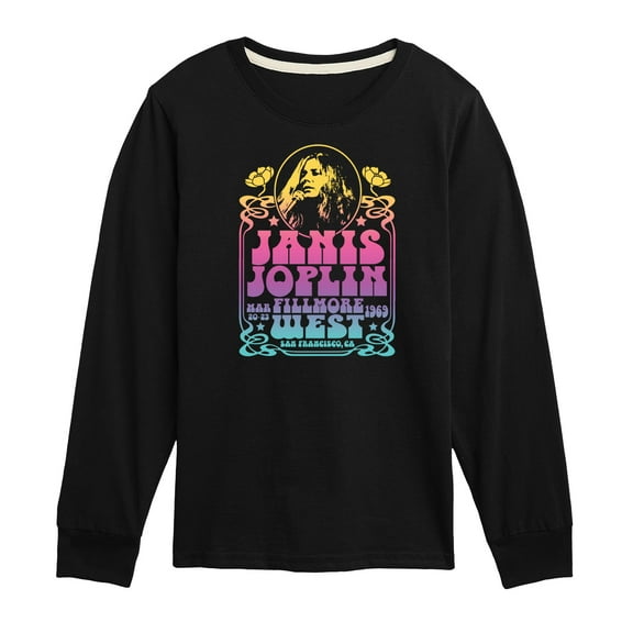 Janis Joplin - Fillmore West - Toddler And Youth Long Sleeve Graphic T-Shirt