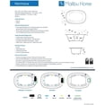 thumbnail image 4 of Malibu Home Hermosa Oval Soaking Bathtub 66"x 44"x 22" in White, 4 of 4