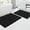 Black, variant on PrimeBeau Luxury Chenille Bathroom Rugs, Non-Slip, Extra Soft, Absorbent, Washable, 2 Piece Bath Mats Set, Navy