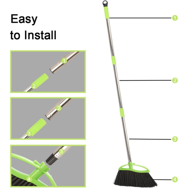 Soft Bristle Broom Brush Head Colour Coded Indoor Kitchen Food Hygiene Cleaning | UK
