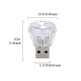 thumbnail image 4 of Speravity 4 piezas Mini USB Car Ambient Plug Play Light Iluminación interior Sin cables Atmósferas Luz Accesorios para automóviles Type3 NO3, 4 of 6