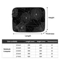 thumbnail image 4 of Laptop Case Protect Sleeve Bag Shockproof Protective Notebook Computer Cover 17 inch, Spider Web Silhouette Halloween, 4 of 7