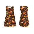 thumbnail image 3 of Bixox Robe Sans Manches Imprimée Dinde de l'Action de Grâce pour Femmes avec Poches, Robe Décontractée Longueur Genou pour l'Été-3TG, 3 of 7