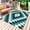 Teal Green, variant on Turquoise Aztec Outdoor Rug 4x6 Ft - Reversible Patio Rug Outdoor Camping Rugs, Black White Southwest Vintage Geometric Indoor Outdoor Area Rugs, Non-Slip Outdoor Carpet Runner for Deck/Porch