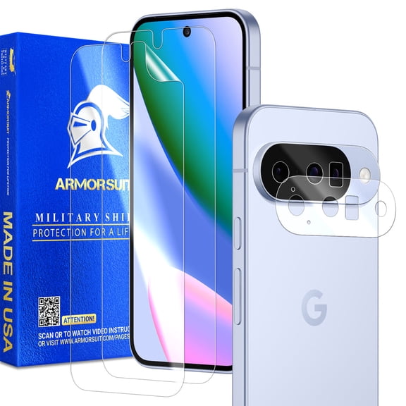 Armorsuit 2 2 Pack MilitaryShield Clear Film Camera Protector   Screen Protector for Google Pixel 10 HD Clear Film - Made in USA