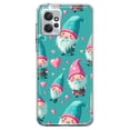 thumbnail image 1 of MUNDAZE Motorola Moto G Power 2023 Shockproof Clear Hybrid Protective Phone Case Turquoise Pink Hearts Gnomes Cover, 1 of 5