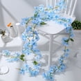 thumbnail image 4 of guirnaldas de flores artificiales colgantes para decoración de fiestas y bodas (estambres de color aleatorio), 4 of 7