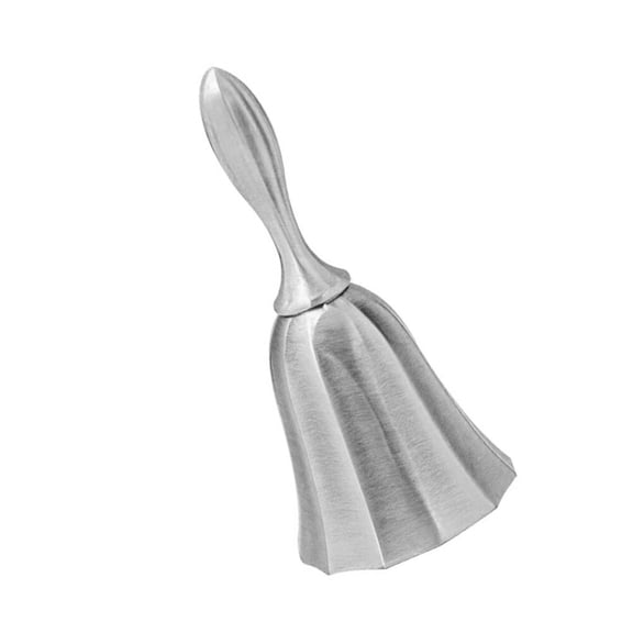 Loud Hand Bell Service Bell: Silver Steel Hand Bells for Adults Dinner Bells for Inside Classroom Bell for Alarm Jingles Ringing