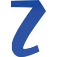 thumbnail image 1 of Acrylic Letter Z Blank Craft, 8'' Tall Transparent Dark Blue Custom Wedding Reception Signage, DIY, 1 of 5