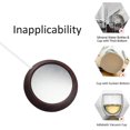 thumbnail image 4 of Posavasos con aislamiento para taza de café USB, posavasos con aislamiento, calentador eléctrico de alta potencia de 5w, placa calefactora para bebidas, té y leche de grano de madera, 1 paqu, 4 of 5
