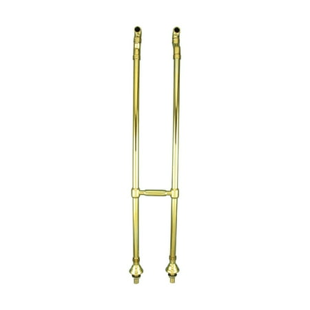 Tub Supply Lines - Freestanding Clawfoot Tub Faucet Parts Supply Line Gold PVD