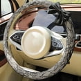 thumbnail image 6 of 15 Inches Cute Bow Steering Wheel Protective Cover Vintage Lace Car Steering Wheel Cover for Women Car Interior Decor Accessories, Black, 6 of 13
