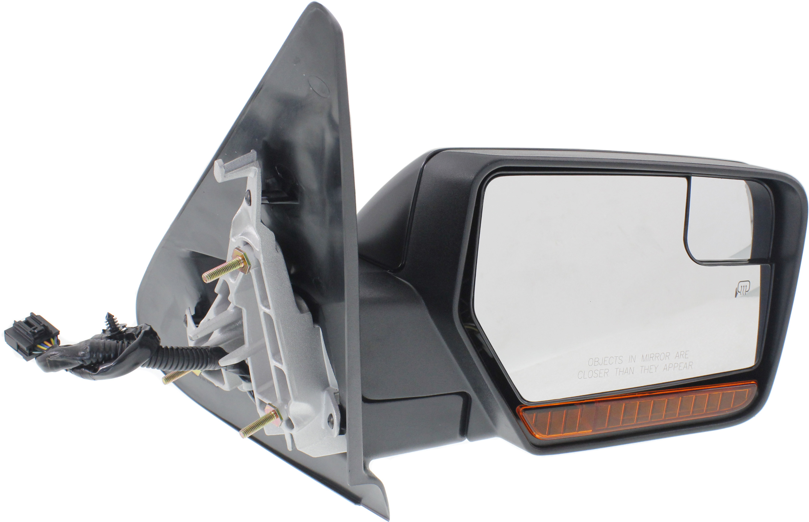 Kool Vue Mirror Right Passenger Side Heated Blind Spot Corner Glass In-housing Signal Light