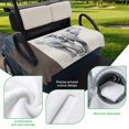 thumbnail image 5 of Golf Cart Seat Covers for 2 Seater, Vintage Elephant Soft Microfiber Cart Seat Towel Blanket, Modern Art Animal Watercolor Absorbent Breathable Non Slip Bench Seats Protector for Golf Course 51"x31", 5 of 9