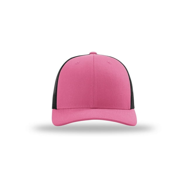 Richardson Casquette Trucker Low Pro, M-L, Rose Vif-Noir