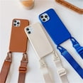 thumbnail image 2 of Compatible with iPhone 11 Case Silicone Crossbody Adjustable Strap Neck Lanyard Shockproof Protective Cover for iPhone 11 6.1 inch-Brown, 2 of 14